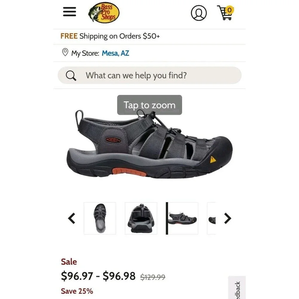 Keen Women's Gray and Orange Sport Sandals